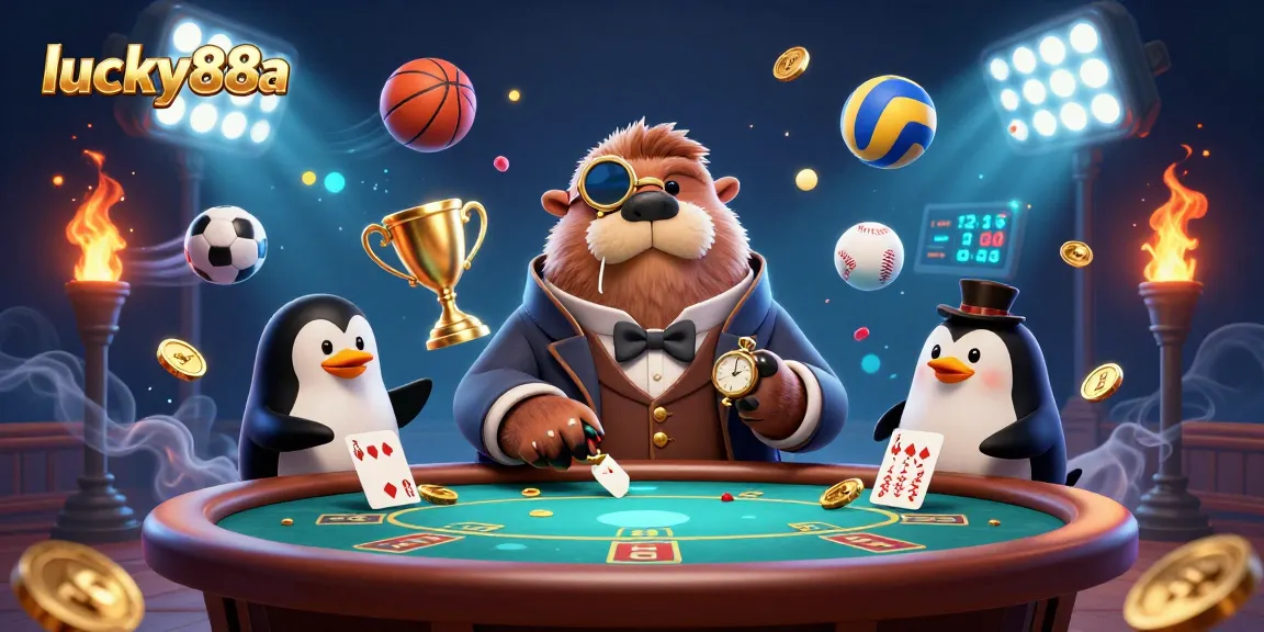 Experience exciting gameplay at lucky88a while playing underwater poker with fun characters.